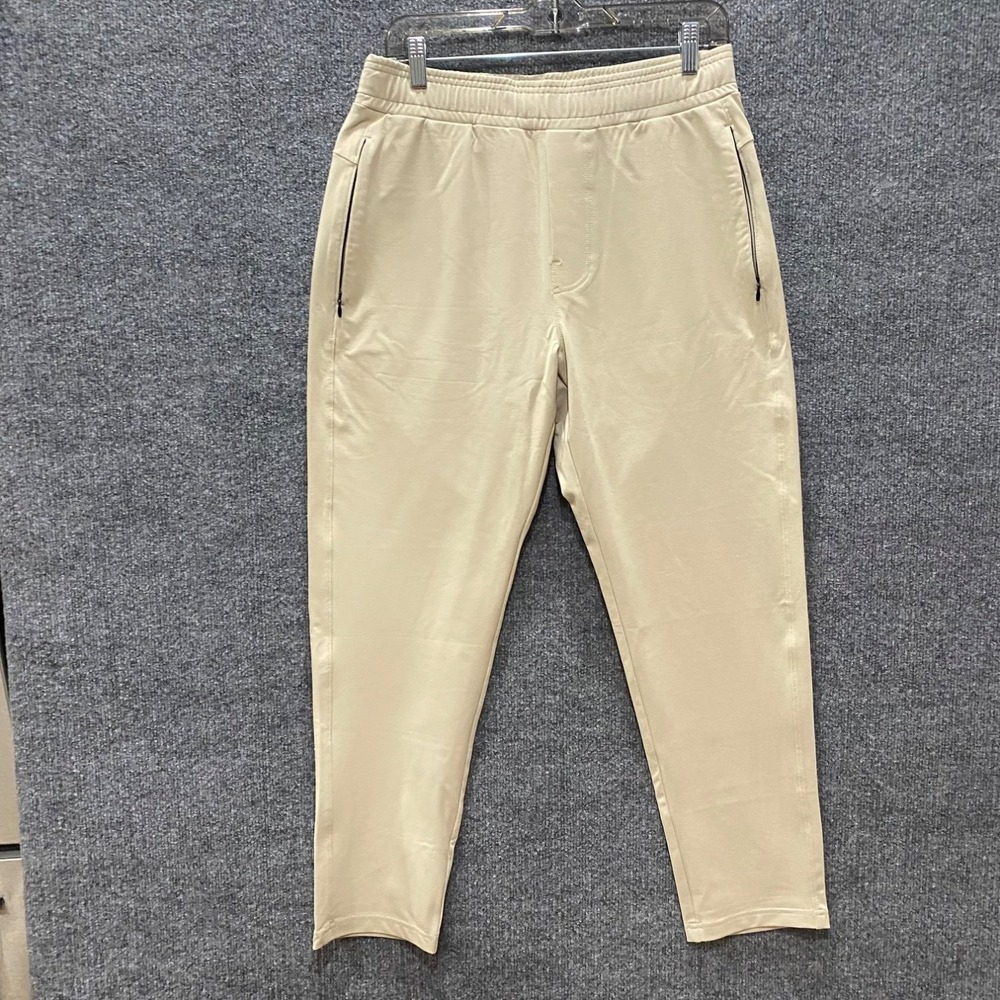 Public Rec All Day Every Day Mens Pants 31 Beige Tapered Elastic Waist Jogger